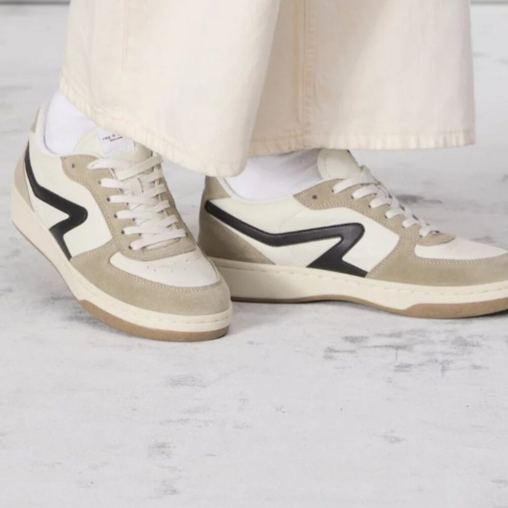 NWOT Rag & Bone Retro Court Sneakers Leather & Suede Size 7.5